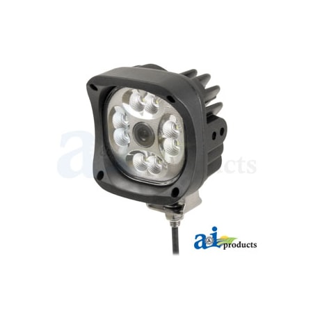 A & I Products Work Lamp W/ Camera, LED, Flood, Square 6" x6" x4" A-WL89CC